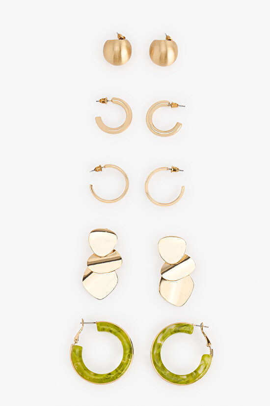 Gold Loni 5 Pack Earrings - 1