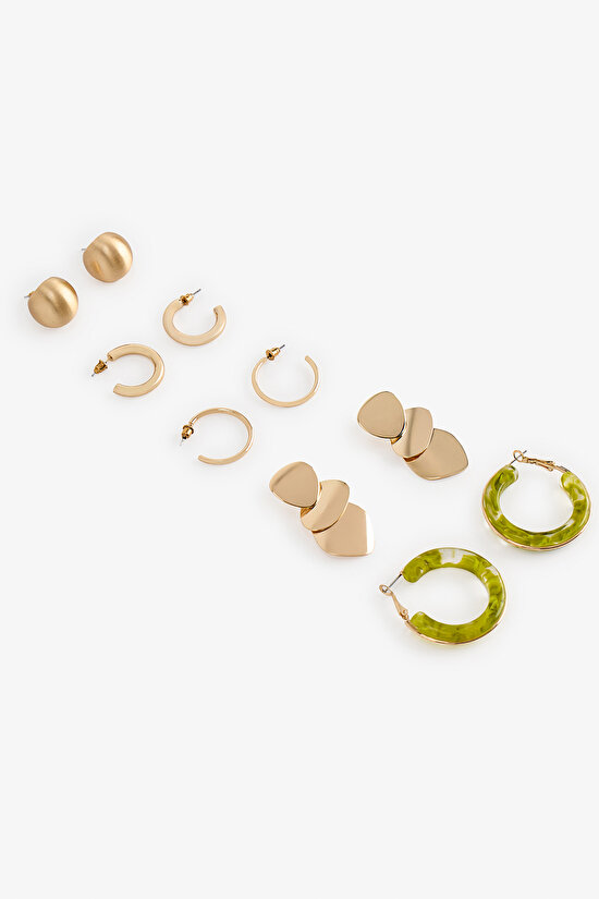 Gold Loni 5 Pack Earrings - 2