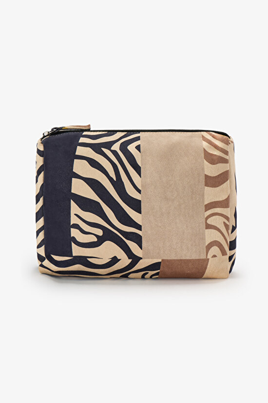 Black Zebra Makeup Bag - 1
