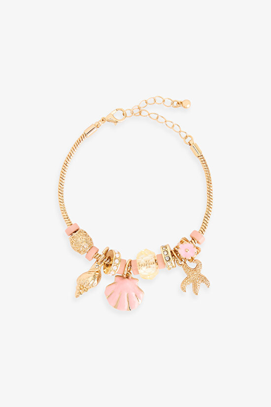 Altın Rengi Pera Bileklik - 1