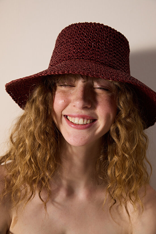 Olga Burgundy  Hat - 1
