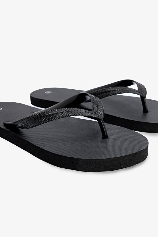 Man Black Tom Slippers - 3