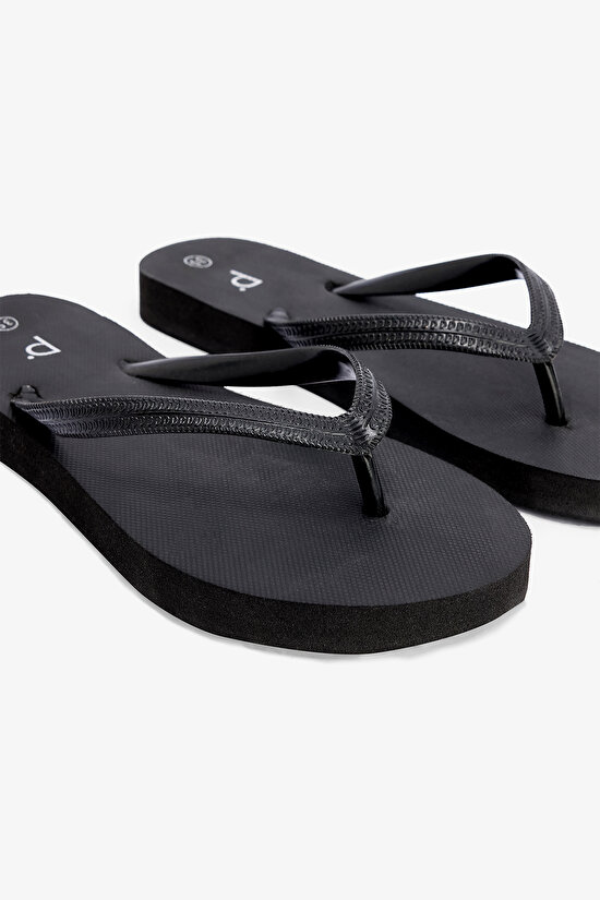 Basic Black Slippers - 3