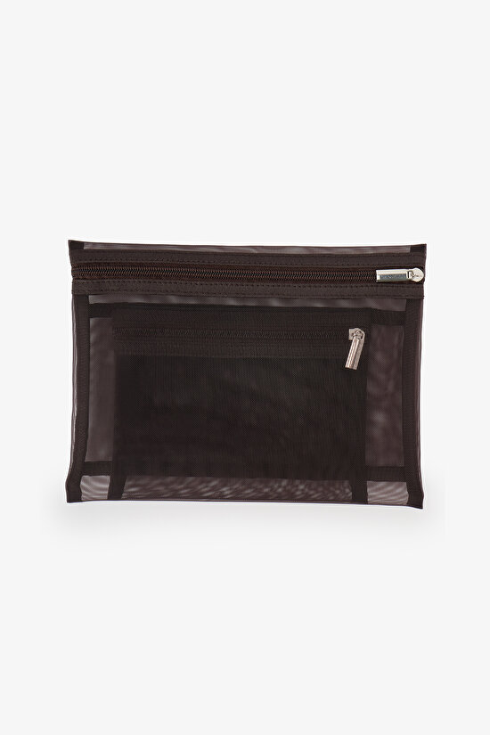 Brown Emma 2 Pack Makeup Bag - 2