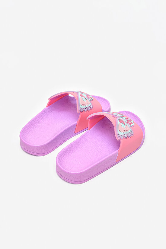 Kız Çocuk Butterfly Renkli Terlik - 4