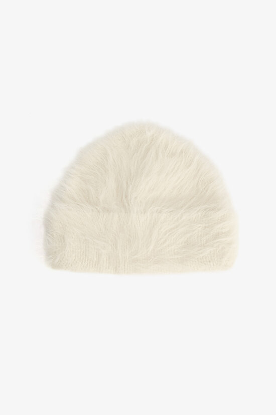 Ekru Vita Yumuşak Dokulu Bere - 1