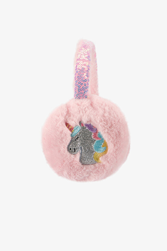 Girls' Pink Star Unicorn Earmuffs - 2