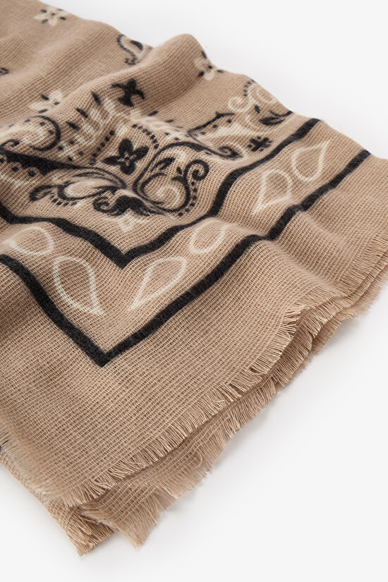 Bej Bandana Atkı - 2
