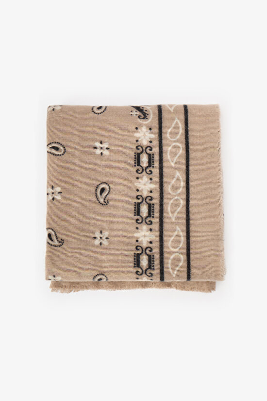 Bej Bandana Atkı - 3