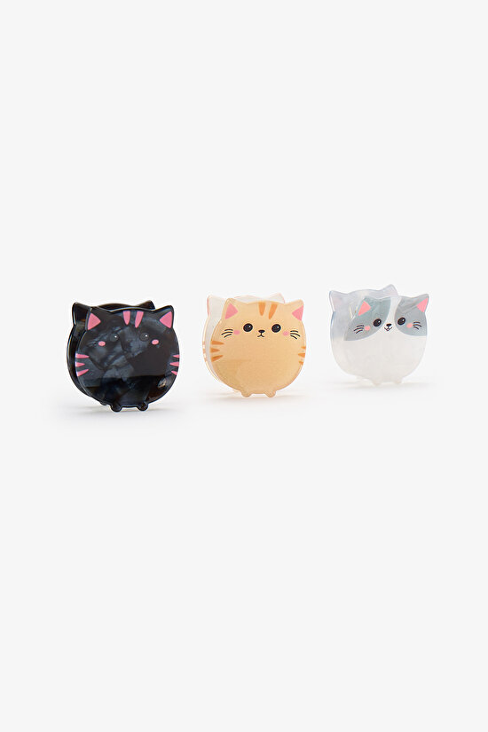 Girls' Animals 3 Pack Hair Clip - 2
