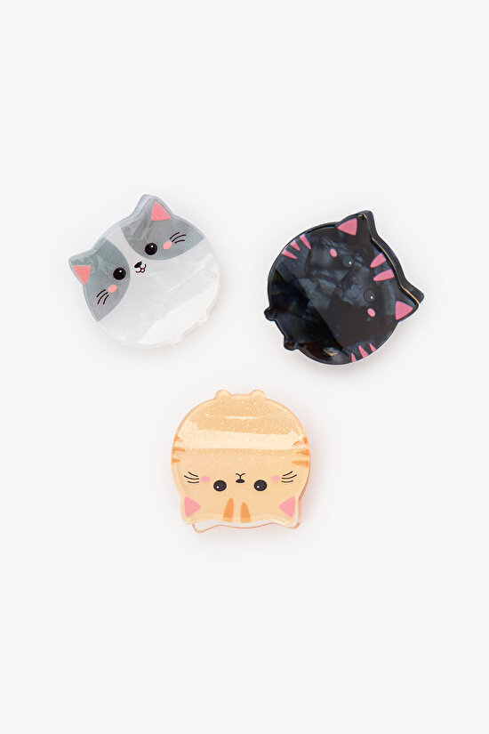 Girls' Animals 3 Pack Hair Clip - 3