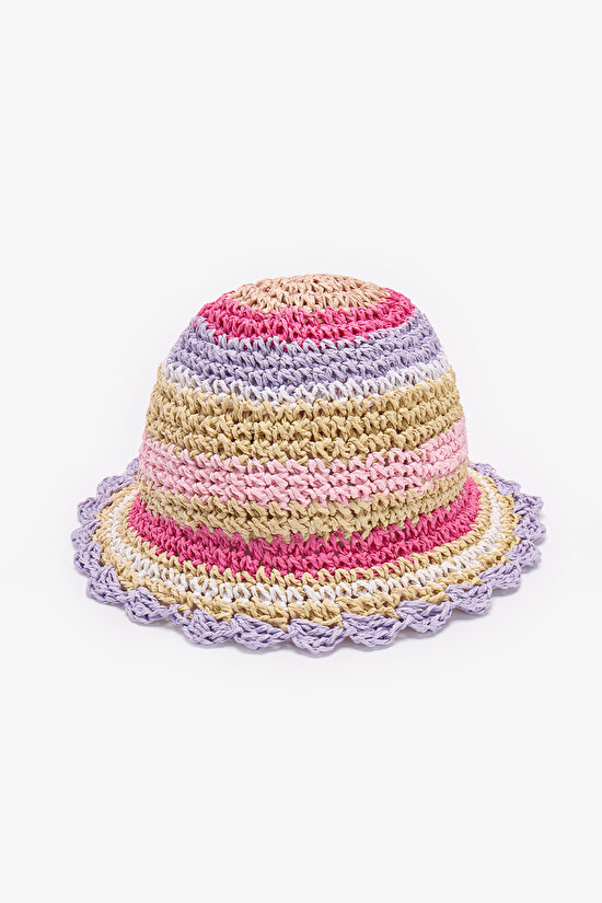 Multicolor Girls Colorful Hat - 1