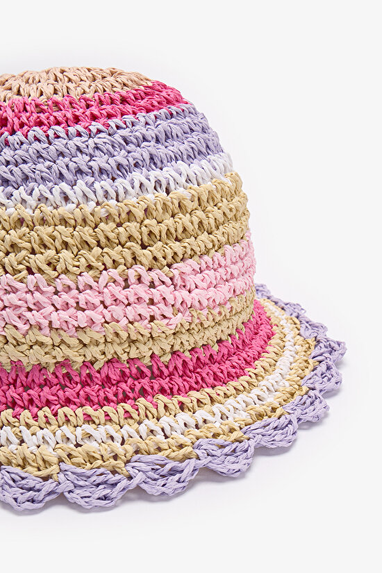 Multicolor Girls Colorful Hat - 2