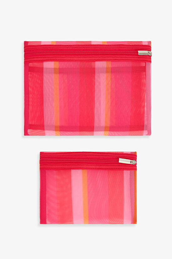 Koyu Pembe Emma Makyaj Çantası - 1