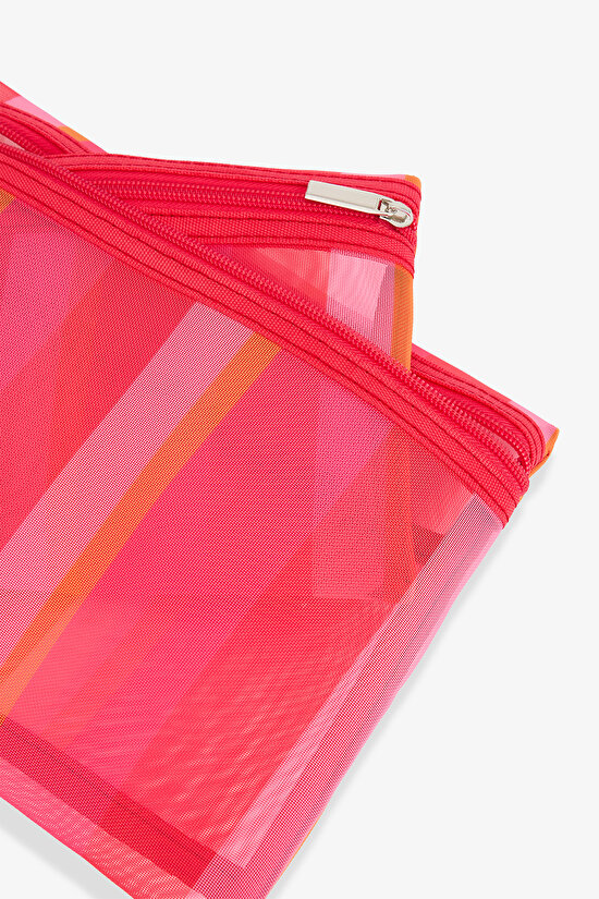 Koyu Pembe Emma Makyaj Çantası - 4