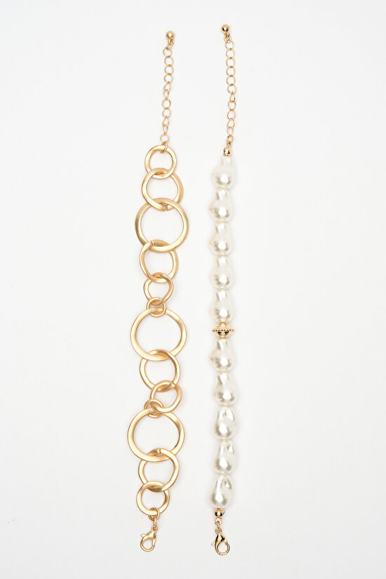 Olga Altın Rengi Renk Bileklik - 3