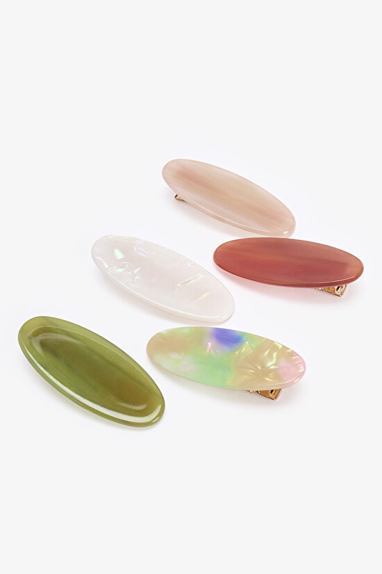 Multicolor Gabriel Hair Clip Set - 3