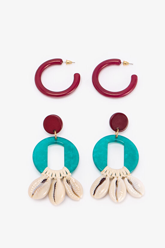 Multicolor Elegant Earring Set - 1