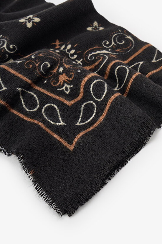 Siyah Bandana Atkı - 2
