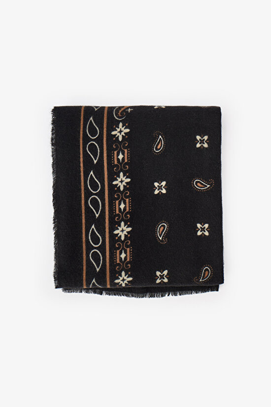 Siyah Bandana Atkı - 3