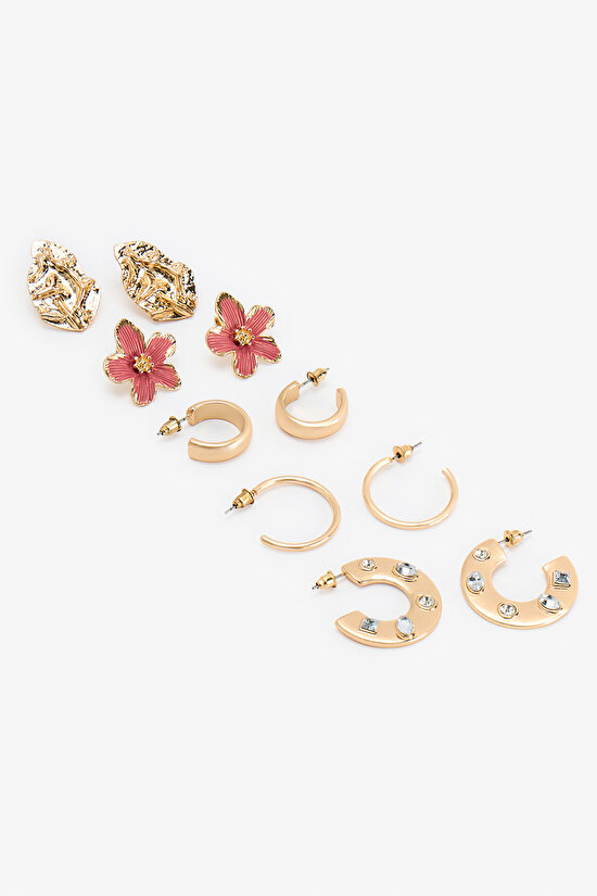 Altın Rengi Bianca Küpe Seti - 2