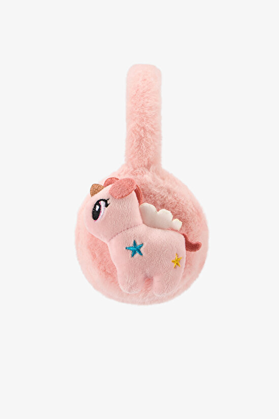 Girls' Pink Baby Unicorn Earmuffs - 2