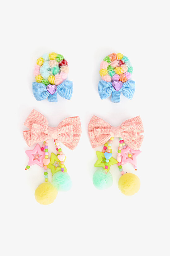 Colorful Girl's Happy 4-Piece Buckle - 1