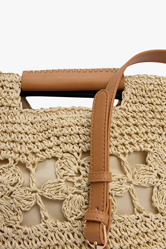 Evelyn Naturel Hasır Çanta - 3