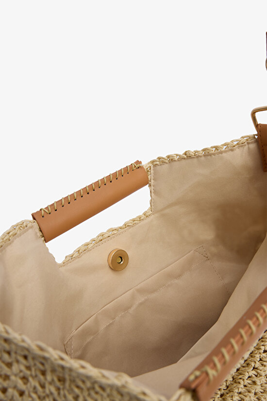 Evelyn Naturel Hasır Çanta - 4