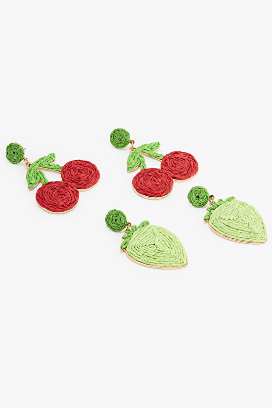 Multicolor Armoni Earring Set - 2