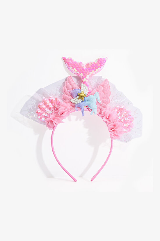 Light Blue Girls Mermaid Headband - 1