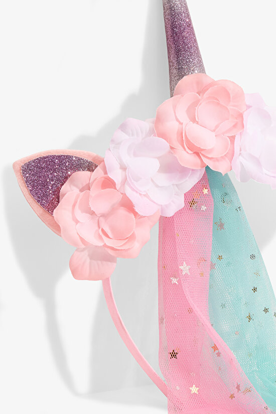 Renkli Kız Çocuk Unicorn Taç - 3