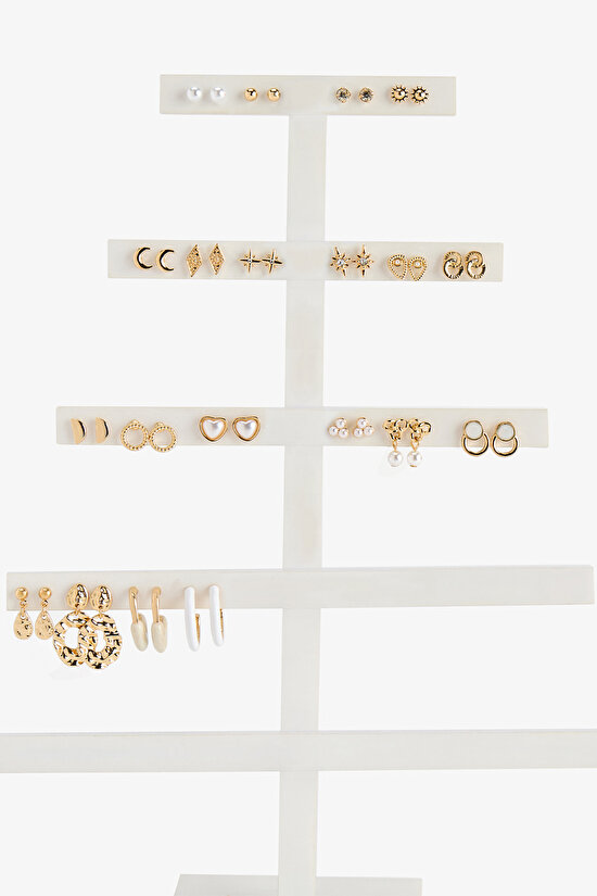 Gold Rosella 20 Pack Earring Set - 1
