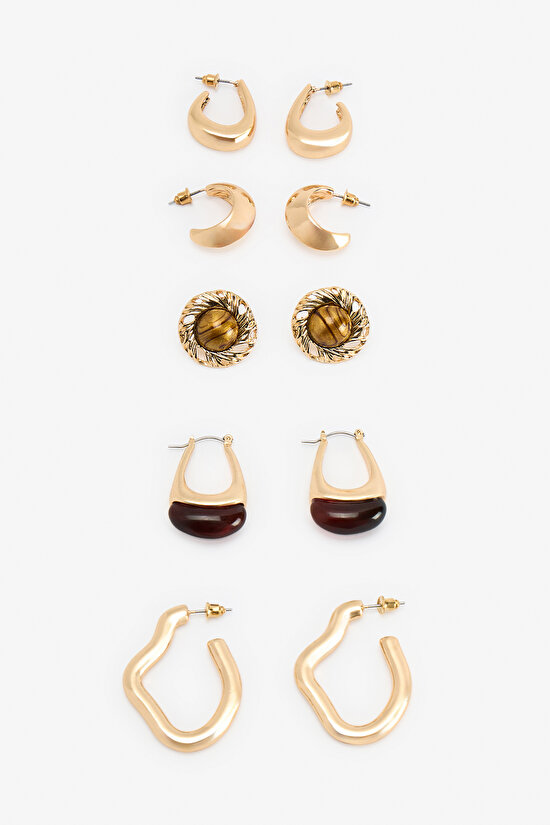 Renkli Meloni Küpe Seti - 1