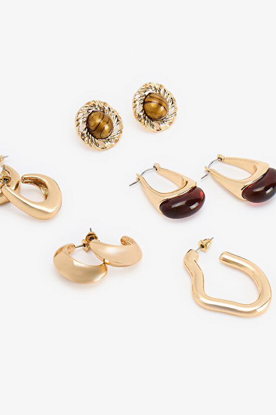 Renkli Meloni Küpe Seti - 3