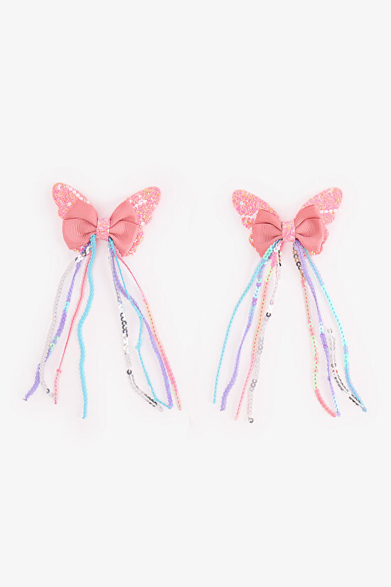 Girls' Butterfly 2 Pack Hair Clip - 1