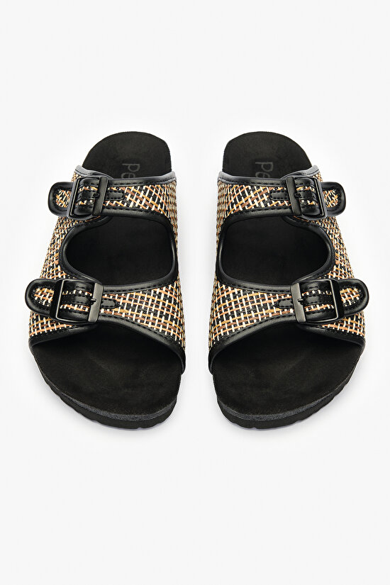 Pia Black Slippers - 1