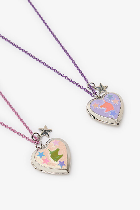 Girls' Unicorn Bff 2 Pack Necklace - 2
