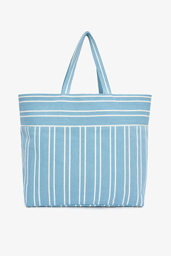 Big Stripe Blue Bag - 3