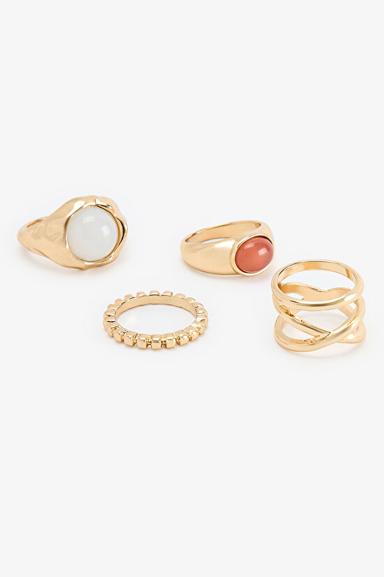 Altın Rengi Lola Yüzük Seti - 2