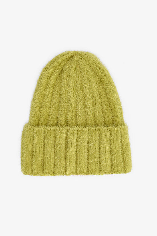 Green Zoe Soft Texture Beanie - 1