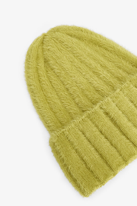 Green Zoe Soft Texture Beanie - 2