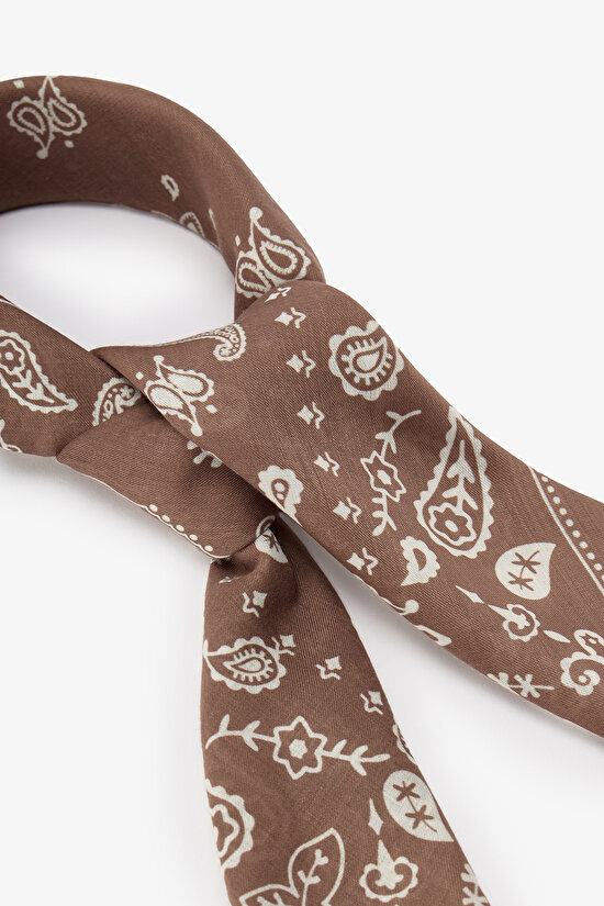 Kahverengi Ethnic Bandana - 3