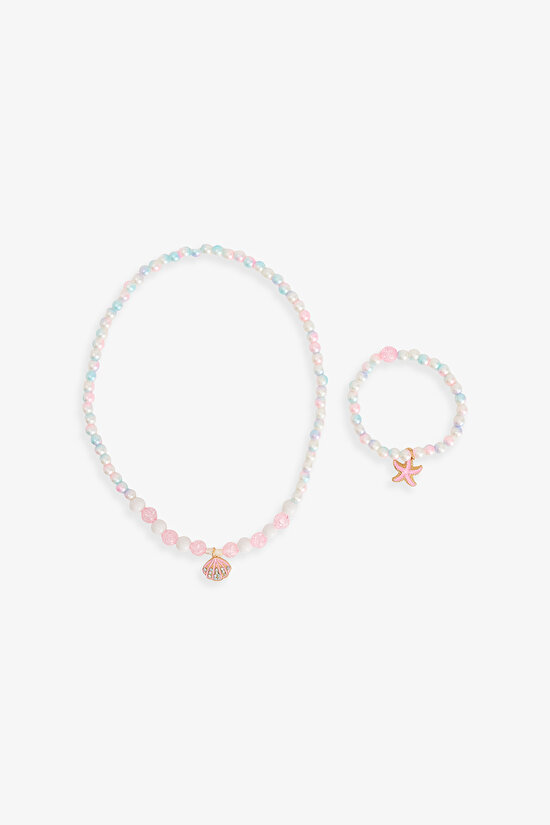 Multicolor Girls Star Necklace Set - 2