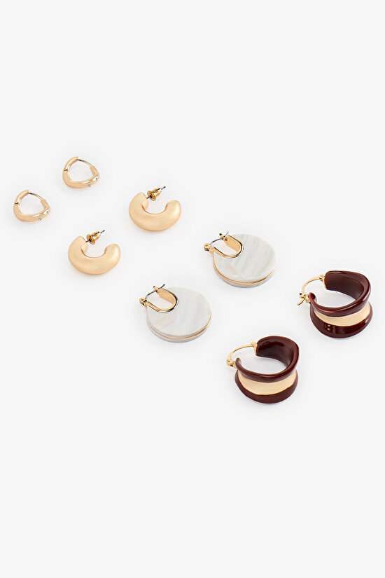 Gold Adele 4 Pack Earring Set - 2