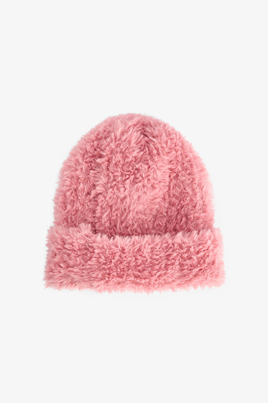 Candy Pink Sofia Soft Textured Beanie - 1
