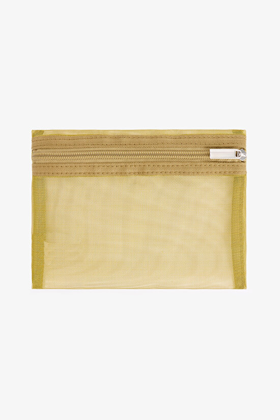 Altın Rengi Emma Makyaj Çantası - 2