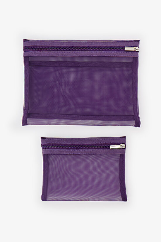 Purple Emma 2 Pack Makeup Bag - 1