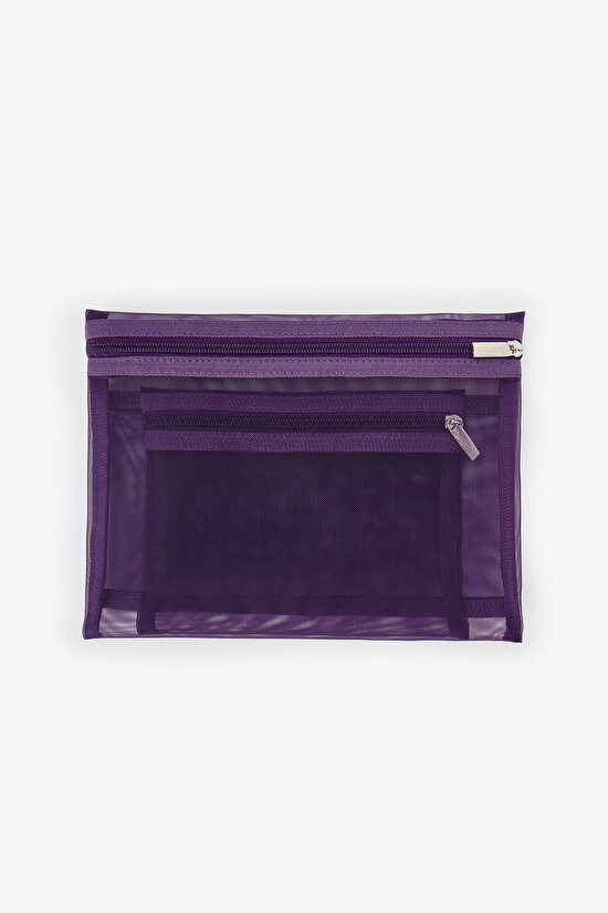 Purple Emma 2 Pack Makeup Bag - 2