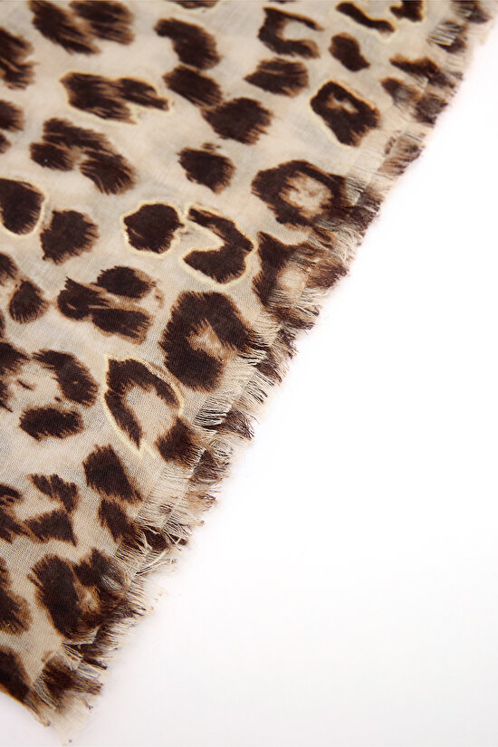 Leopar Çok Renkli Sal - 3